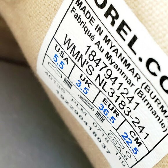 Sorel Womens Beige Campsneaker NL3183 241 Round Toe Slip On Shoes Size US 5.5 - Picture 8 of 9